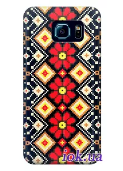 Чехол для Galaxy S6 - Украинский орнамент