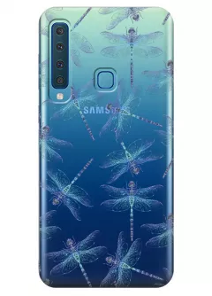 Чехол для Galaxy A9 2018 - Голубые стрекозы
