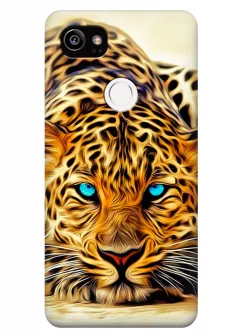 Чехол для Google Pixel XL 2 - Леопард