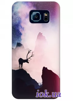 Чехол для Galaxy S6 Edge Plus - Ночные горы