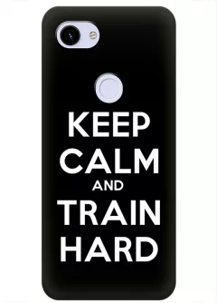 Google Pixel 3A спортивный защитный чехол - Keep Calm and Train Hard