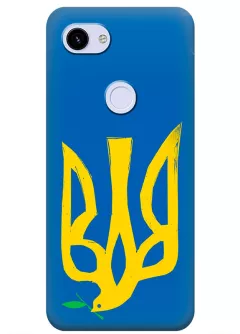 Чехол на Google Pixel 3A с сильным и добрым гербом Украины в виде ласточки