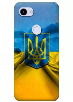 Google Pixel 3A силиконовый чехол с картинкой - Флаг Украины