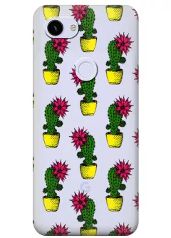 Чехол для Google Pixel 3A XL с тропическими кактусами