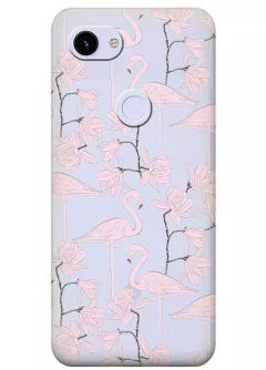 Чехол для Google Pixel 3A XL с клевыми розовыми фламинго