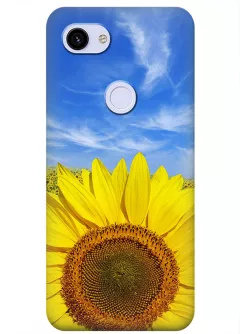 Красочный чехол на Google Pixel 3A XL с цветком солнца - Подсолнух