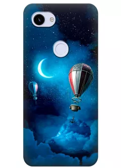 Pixel 3A XL чехол силиконовый с рисунком - Воздушный шар