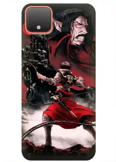 Чехол для Google Pixel 4 - Кастлвания Castlevania Тревор Белмонт против Дракулы