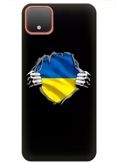 Чехол на Google Pixel 4 для сильного духом народа Украины