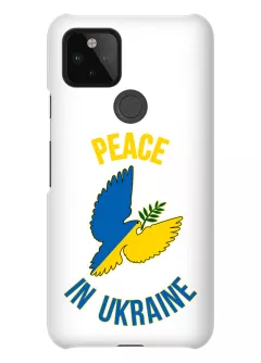 Противоударный пластиковый чехол для Pixel 4A 5G Peace in Ukraine