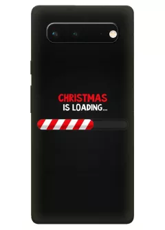 Чехол для Pixel 6A - Christmas is loading