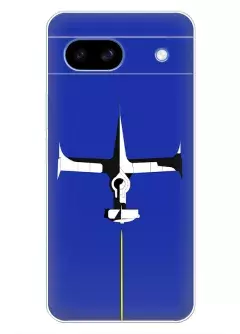 Чехол для Google Pixel 8A - Ковбой Бибоп черно-белый космический корабль Бибоп вектор-арт
