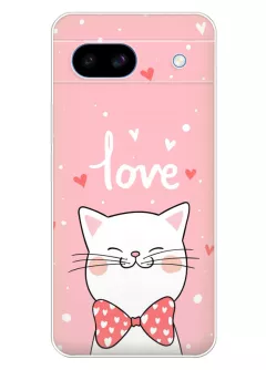 Чехол для Pixel 8A - Котик с бабочкой