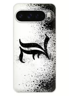 Google Pixel 9 Pro XL аниме чехол из силикона - Тетрадь смерти лого