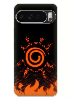 Google Pixel 9 Pro XL чехол из силикона - Спираль Наруто