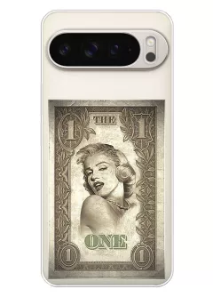 Силиконовый прозрачный чехол для Pixel 9 Pro XL - The ONE Dollar with Marilyn Monroe