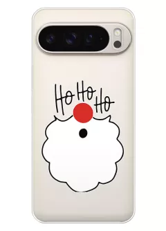 Pixel 9 Pro XL прозрачный силиконовый чехол на Новый Год - Ho Ho Ho
