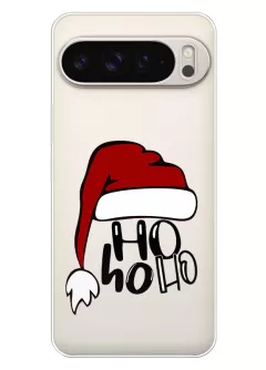 Pixel 9 Pro XL прозрачный чехол из силикона под Новый Год - HoHoHo
