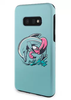 Samsung Galaxy S10e гибридный противоударный чехол LoooK с картинкой - Дельфин