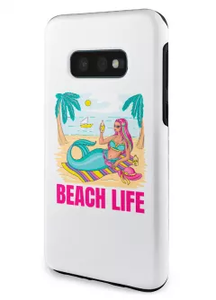Samsung Galaxy S10e гибридный противоударный чехол LoooK с картинкой - Пляжная жизнь