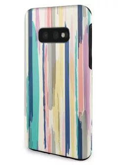 Samsung S10e противоударный чехол LoooK с рисунком - Цветные мазки
