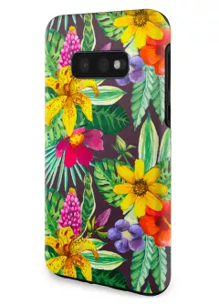 Samsung S10e гибридный противоударный чехол LoooK с картинкой - Яркие цветочки