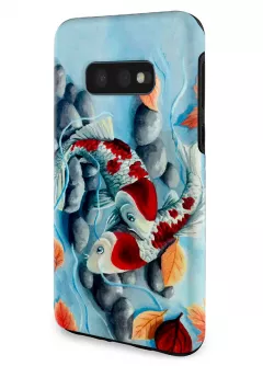 Samsung Galaxy S10e гибридный противоударный чехол LoooK с картинкой - Любовь рыбок