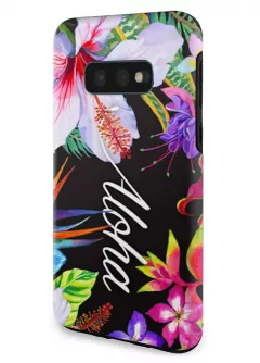 Samsung Galaxy S10e гибридный противоударный чехол LoooK с картинкой - Aloha Flowers