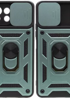 Ударопрочный чехол Camshield Serge Ring for Magnet для Xiaomi Mi 11 Lite, Зеленый