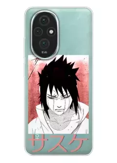 Huawei Honor 200 чехол силиконовый прозрачный - Naruto Плач Саскэ Учиха