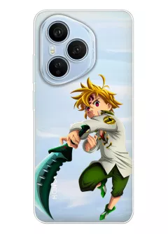 Чехол для Huawei Honor 400 Pro (China) из прозрачного силикона - Семь смертных грехов Мелиодас