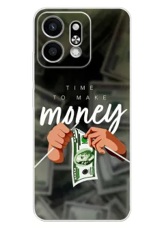 Силиконовый чехол для Хонор Плей 9Т - Time to make money