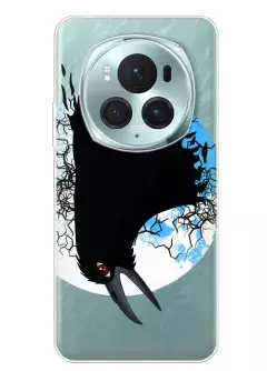 Чехол для Honor Magic 6 Pro - Naruto Itachi’s Crow, прозрачный силикон