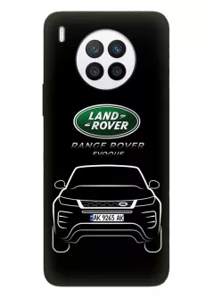 Чехол для Huawei Nova 8i из силикона - Land Rover Ленд Ровер логотип и автомобиль машина Range Rover Evoque Velar Defender Discovery Freelander Sport с номерным знаком - Дизайн 1