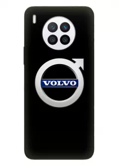 Наладка для Хуавей Нова 8и из силикона - Volvo Вольво классический логотип крупным планом