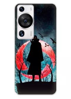 Чехол для Huawei P60 Pro из силикона - Итачи Учиха и вороны