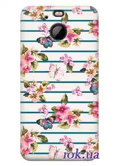 Чехол для HTC 10 Evo - Ноты из цветов