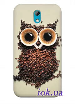 Чехол для HTC Desire 526G Dual - Сова из кофе
