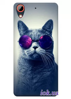 Чехол для HTC Desire 628 - Кот в очках