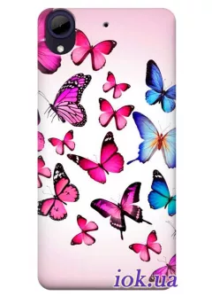 Чехол для HTC Desire 650 - Бабочки