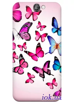Чехол для HTC One A9 - Бабочки