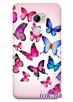 Чехол для HTC One X10 - Бабочки
