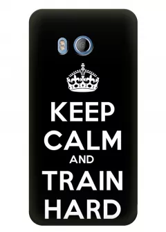 Чехол для HTC U11 - Train hard