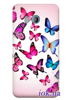 Чехол для HTC U11 - Бабочки