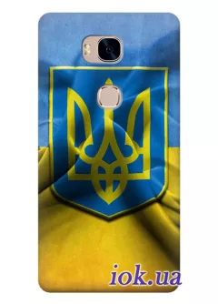 Чехол для Huawei GR5 - Флаг и Герб Украины