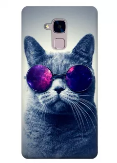 Чехол для Huawei GT3 - Кот в очках