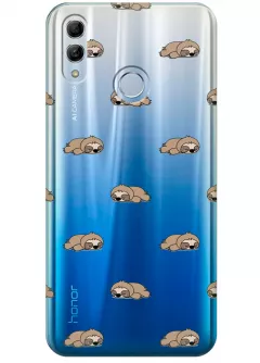 Прозрачный чехол для Honor 10 Lite - Спящие ленивцы