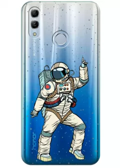 Прозрачный чехол для Honor 10 Lite - Веселый космонавт