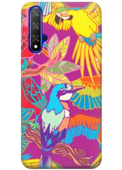 Чехол для Huawei Honor 20 - Попугаи