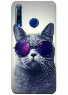 Чехол для Huawei Honor 20 Lite - Кот в очках